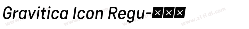 Gravitica Icon Regu字体转换